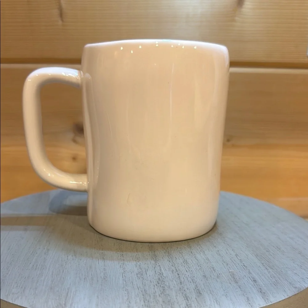 Rae Dunn‎ White Ceramic Mug small crack shown in photos
